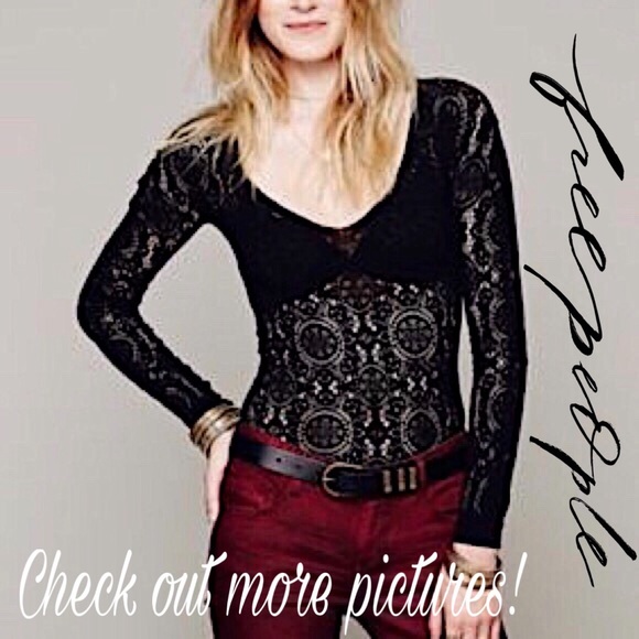 Free People Tops - Free People Intimately Seamless Long Sleeve Vneck
